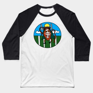 football cat witch Baseball T-Shirt